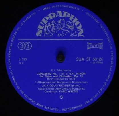 Supraphon SUA 50126 - Concerto No. 1 In B Flat Minor For Piano A - Image 3
