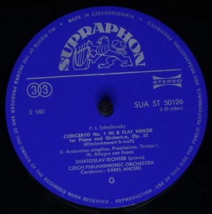 Supraphon SUA 50126 - Concerto No. 1 In B Flat Minor For Piano A - Image 4