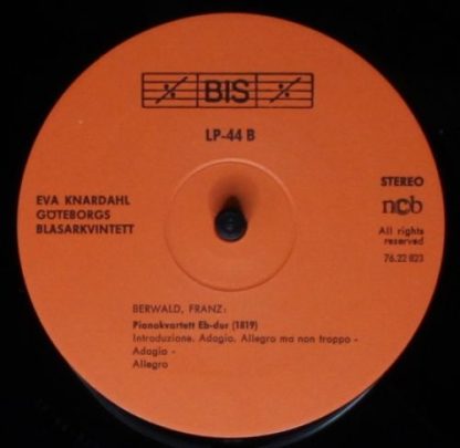 BIS LP-44 - Piano Quintet B Flat Major / Piano Quartet E Flat Ma - Image 6