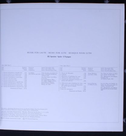 Archiv Produktion 2533 183 - Musik Für Laute, III. Spanien - Image 3