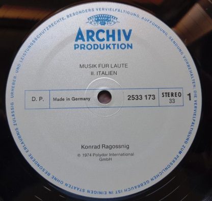 Archiv Produktion 2533 173 - Musik Für Laute ∙ Music For Lute ∙ - Image 3