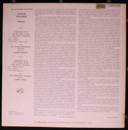 La Voix De Son Maître 2C 061-01408 - Mozart: Concertos Pour Pian - Image 2