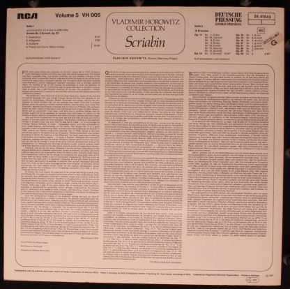 RCA VH 005 - Scriabin - Image 2