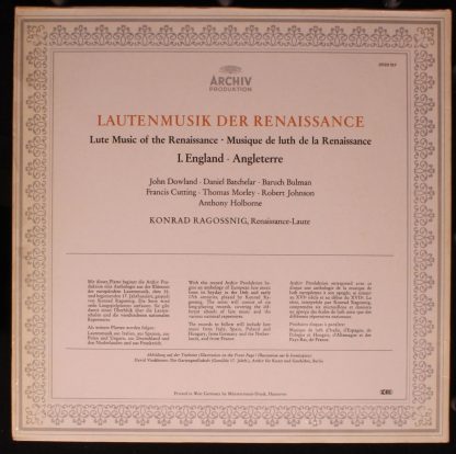 Archiv Produktion 2533 157 - Musik Für Laute: I. England - Image 4