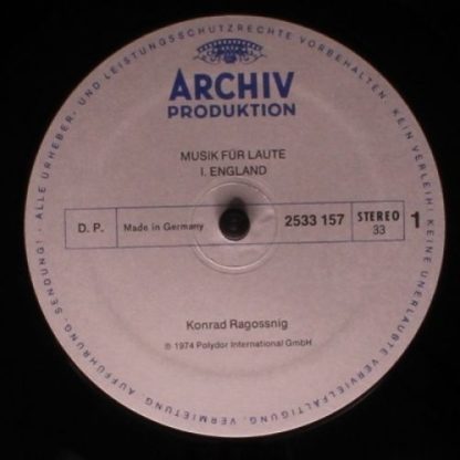 Archiv Produktion 2533 157 - Musik Für Laute: I. England - Image 5