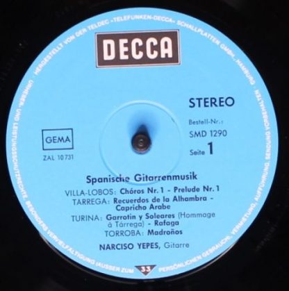 DECCA SMD 1290 - Spanische Gitarrenmusik - Image 3