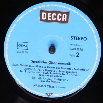 DECCA SMD 1290 - Spanische Gitarrenmusik - Image 4