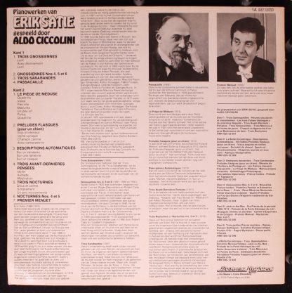 His Master's Voice 5C 047-14078 - Pianowerken Van Erik Satie Ges - Image 2