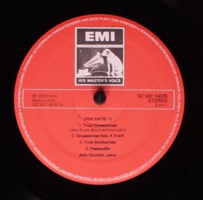 His Master's Voice 5C 047-14078 - Pianowerken Van Erik Satie Ges - Image 3