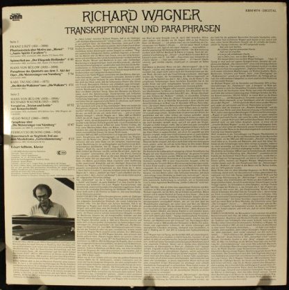 RBM Records RBM 9074 - Transkriptionen Und Paraphrasen - Image 2