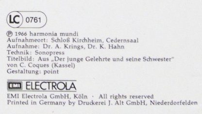 EMI Electrola 1C 065-99 719 - Aus Dem Notenbüchlein Der Anna Mag - Image 6