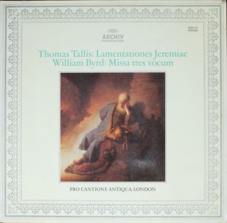 Archiv Produktion 2533 113 - Lamentationes Jeremiae / Missa Tres