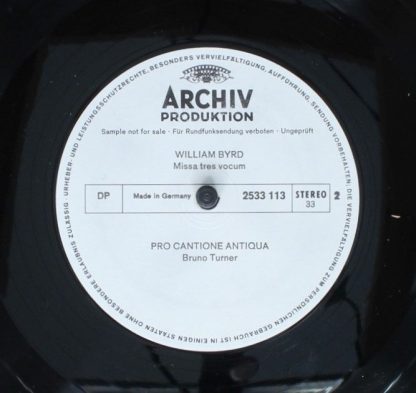 Archiv Produktion 2533 113 - Lamentationes Jeremiae / Missa Tres - Image 2