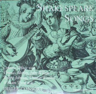Harmonia Mundi HMS 202 - Shakespearean Songs And Consort Music