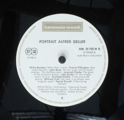 Harmonia Mundi HM 30 708 M - Alfred Deller Recital - Image 6