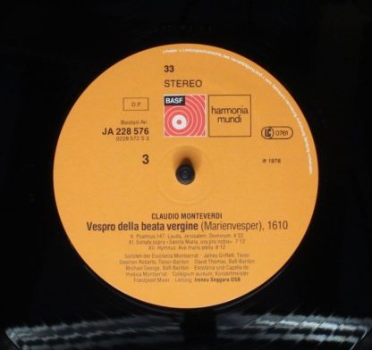 Deutsche Harmonia Mundi JA 228 576 - Vespro Della Beata Vergine - Image 8