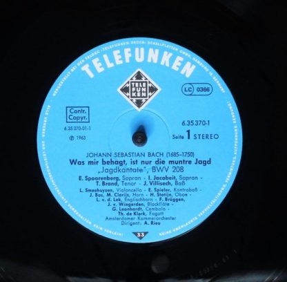 Telefunken 6.35370 - Jagdkantate = Hunting Cantata; BWV 208 / Sc - Image 5