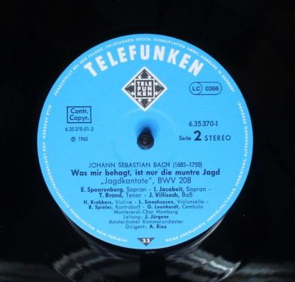 Telefunken 6.35370 - Jagdkantate = Hunting Cantata; BWV 208 / Sc - Image 6