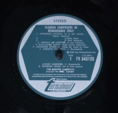 Turnabout TV 34512S - Flemish Composers In Renaissance Italy (Th - Image 3