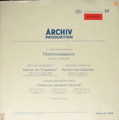 Archiv Produktion 198 166 SAPM - Daentze Aus "Terpsichore" ‧ Dae