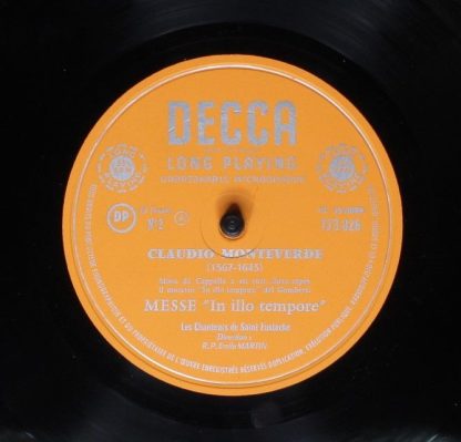 Disques Decca 173.826 - Magnificat / Messe "In Illo Tempore" - Image 3