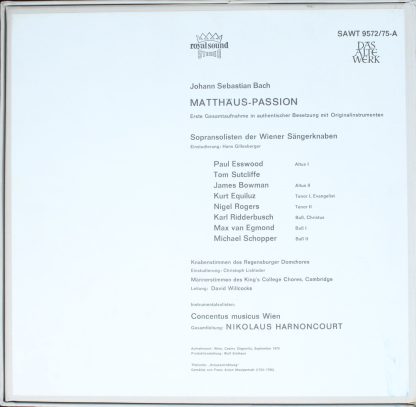 Telefunken SAWT 9572/75-A - Matthäus-Passion - Image 2