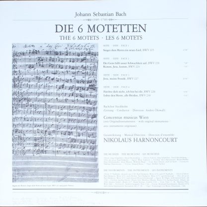 Telefunken 6.35470 EK - Motetten (BWV 225-230) - Image 3