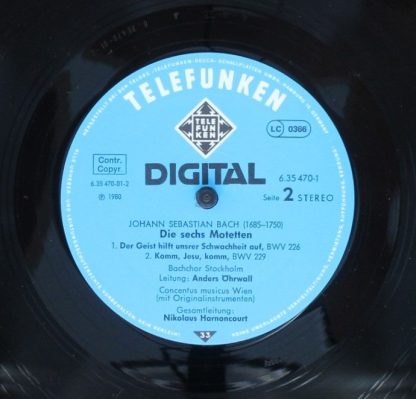 Telefunken 6.35470 EK - Motetten (BWV 225-230) - Image 6