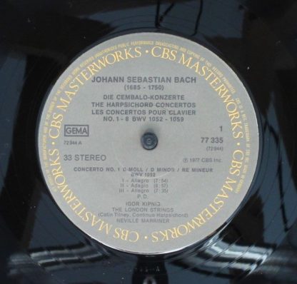 CBS Masterworks 77335 - Harpsichord Concertos Nos. 1-8 - Image 5