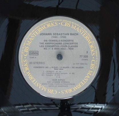 CBS Masterworks 77335 - Harpsichord Concertos Nos. 1-8 - Image 7