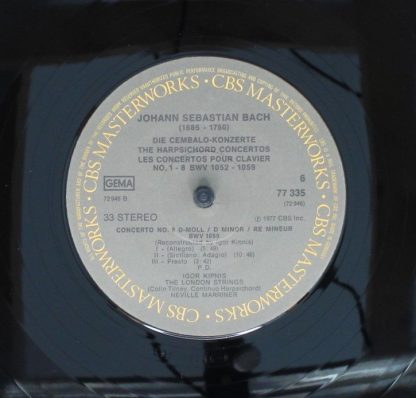 CBS Masterworks 77335 - Harpsichord Concertos Nos. 1-8 - Image 10