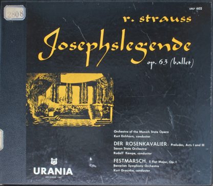 Urania Records (3) URLP 602 - Josephslegende Op. 63/ Der Rosenka