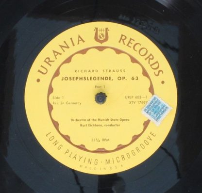 Urania Records (3) URLP 602 - Josephslegende Op. 63/ Der Rosenka - Image 3