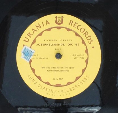 Urania Records (3) URLP 602 - Josephslegende Op. 63/ Der Rosenka - Image 4