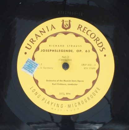 Urania Records (3) URLP 602 - Josephslegende Op. 63/ Der Rosenka - Image 5
