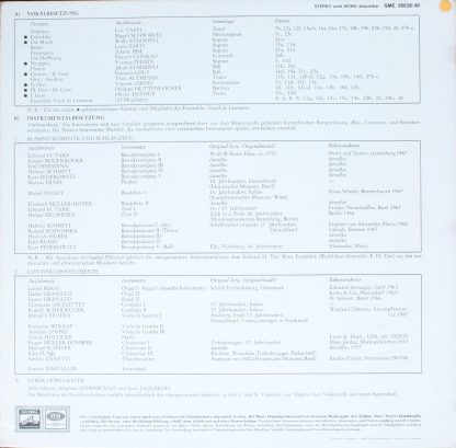 EMI Electrola SME 95 038/40 S - Orfeo - Image 2