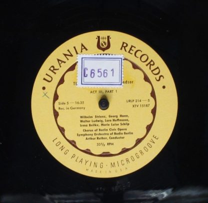 Urania Records (3) URLP 214 - The Merry Wives Of Windsor - Image 6