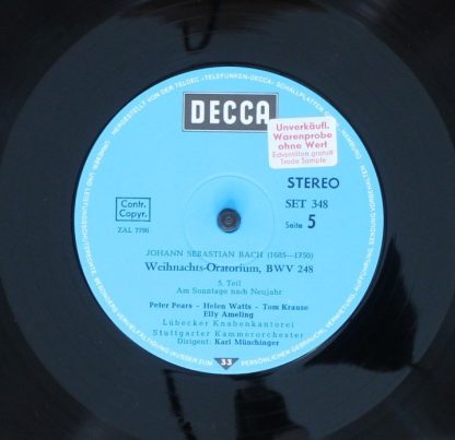 DECCA SET 346-48 - Weihnachtsoratorium - Image 9