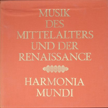 Harmonia Mundi HM 30922 XK - Musik Des Mittelalters Und Der Rena
