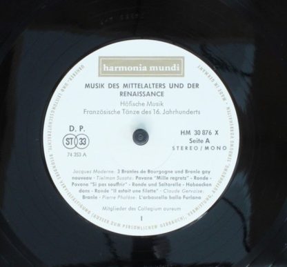 Harmonia Mundi HM 30922 XK - Musik Des Mittelalters Und Der Rena - Image 11