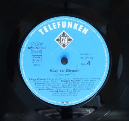 Telefunken TK 11515 - Musik Der Dürerzeit - Image 8