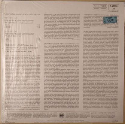 TELDEC 6.42970 AZ - Klavierkonzerte = Piano Concertos: KV 488 & - Image 2