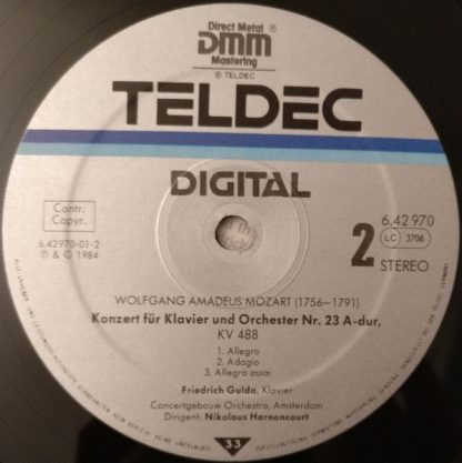 TELDEC 6.42970 AZ - Klavierkonzerte = Piano Concertos: KV 488 & - Image 4
