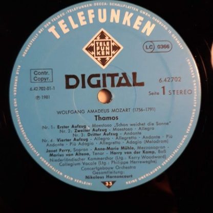 TELDEC »Telefunken-Decca« Schallplatten GmbH 6.42702 AZ - Thamos - Image 3