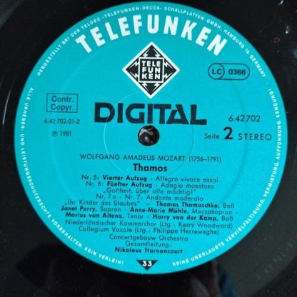 TELDEC »Telefunken-Decca« Schallplatten GmbH 6.42702 AZ - Thamos - Image 4