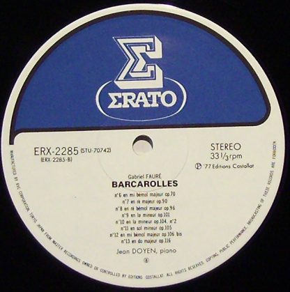 Erato ERX2285 - Barcarolles - Image 3