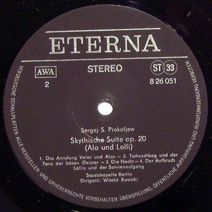 Eterna 8 26 051 - Konzert Für Klavier, Trompete Und Streichorche - Image 3