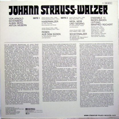 Deutsche Harmonia Mundi 1C 065-99 731 - Johann Strauß-Walzer - Image 2