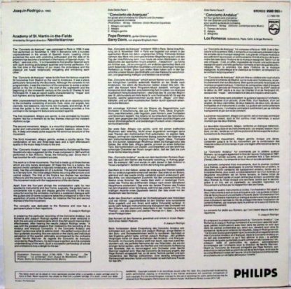 Philips 9500 563 - Concierto De Aranjuez & Concierto Andaluz - Image 5