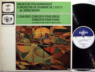Erato STU 70 451 - BAUDO cond. CHAYNES loriod PIANO erato *